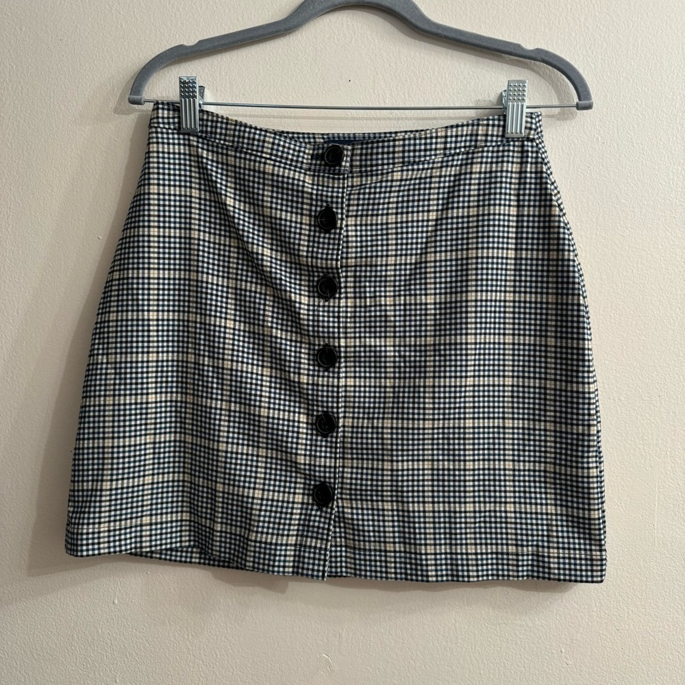 Abercrombie and Fitch Women’s Button Down Plaid Mini Skirt Size Small
